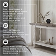 Signature Design by Ashley Havalance Flip Top Console Table in Gray and White