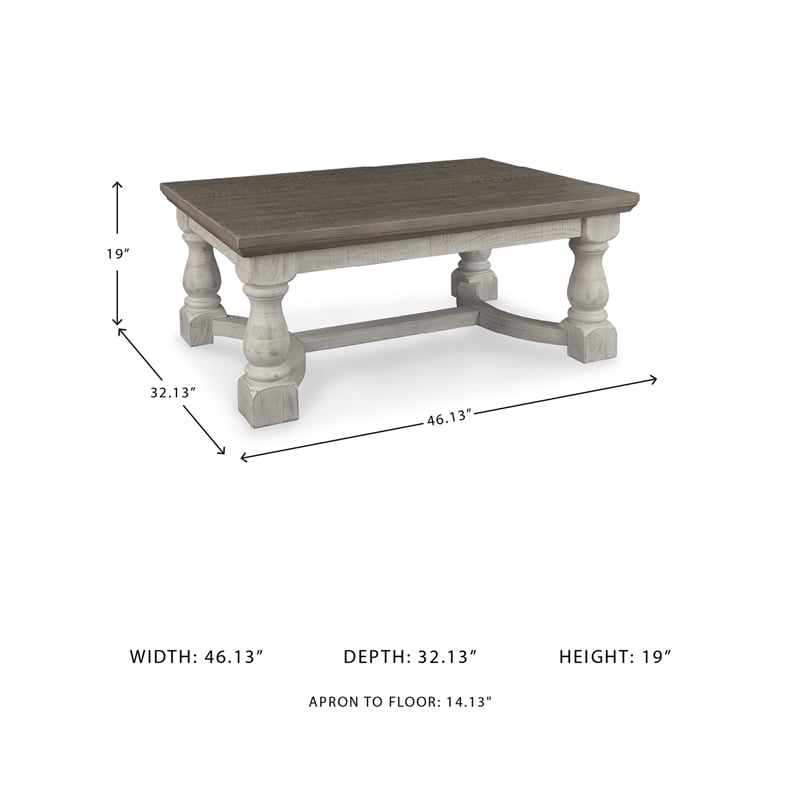 Signature Design by Ashley Havalance Coffee Table in Gray and White