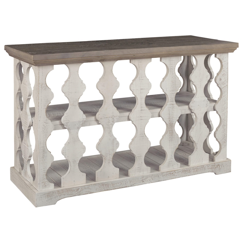 Signature Design by Ashley Havalance Console Table in Gray and White