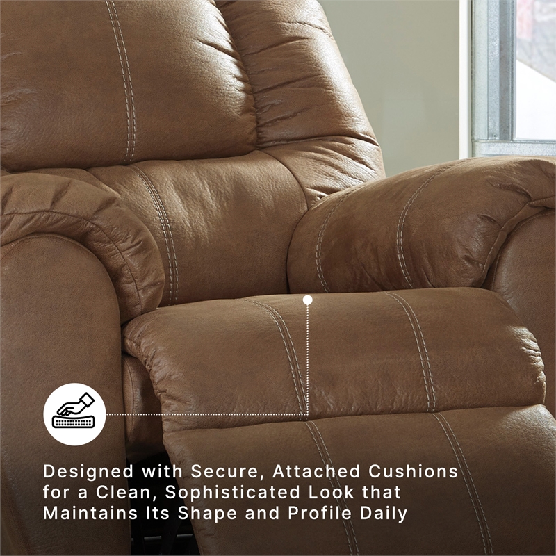 Signature Design by Ashley McGann Rocker Recliner in Saddle