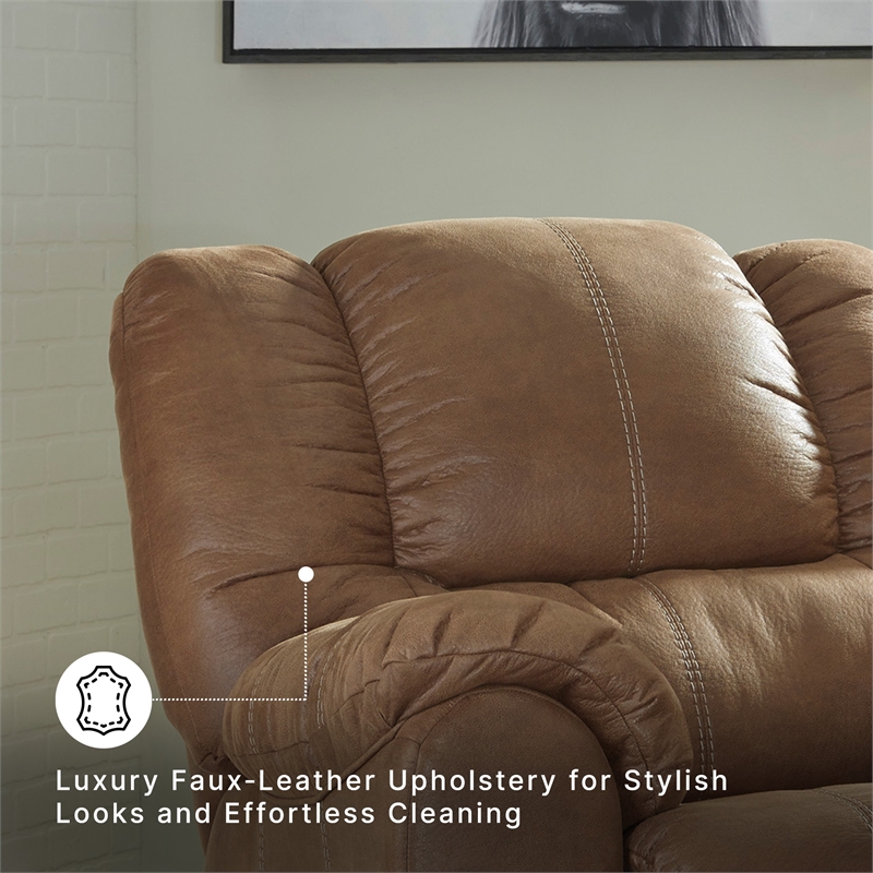 Signature Design by Ashley McGann Rocker Recliner in Saddle