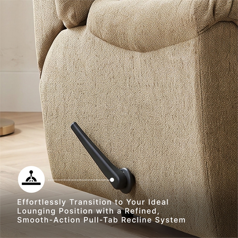 Signature Design by Ashley Nerviano Zero Wall Recliner in Mocha