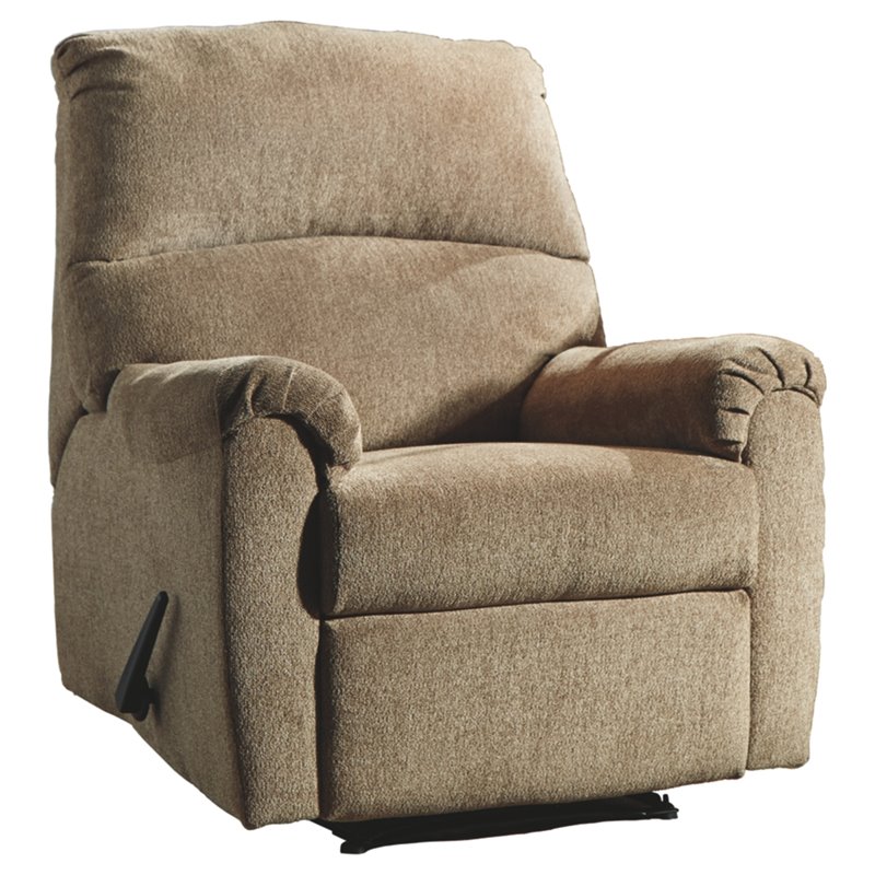 Signature Design by Ashley Nerviano Zero Wall Recliner in Mocha