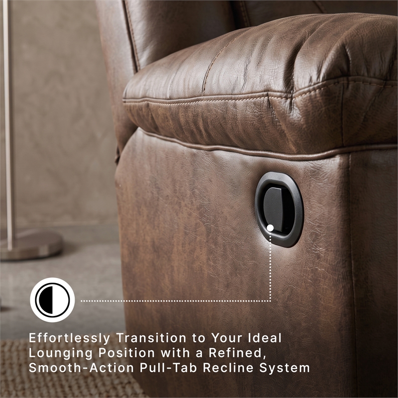 Signature Design by Ashley Stoneland Rocker Recliner in Chocolate