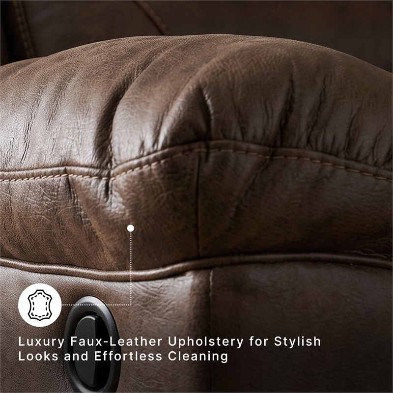 Signature Design by Ashley Stoneland Rocker Recliner in Chocolate