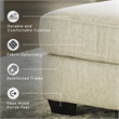 Signature Design by Ashley Rawcliffe Oversized Accent Ottoman in Parchment
