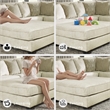 Signature Design by Ashley Rawcliffe Oversized Accent Ottoman in Parchment