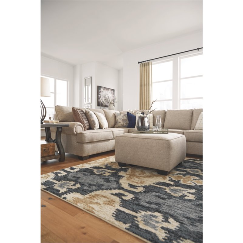 Signature Design by Ashley Baceno Oversized Accent Ottoman in Hemp
