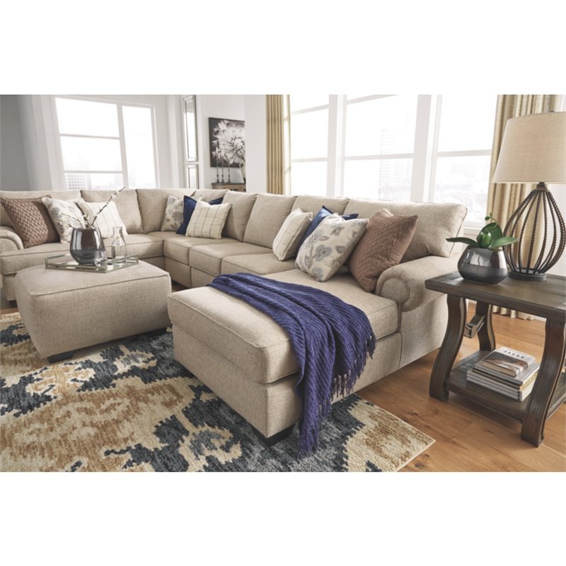 Signature Design by Ashley Baceno Oversized Accent Ottoman in Hemp