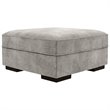 Ashley Furniture Bardarson Fabric Upholstered Ottoman with Storage in Silver