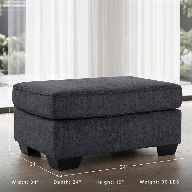 Signature Design by Ashley Altari Ottoman in Charcoal