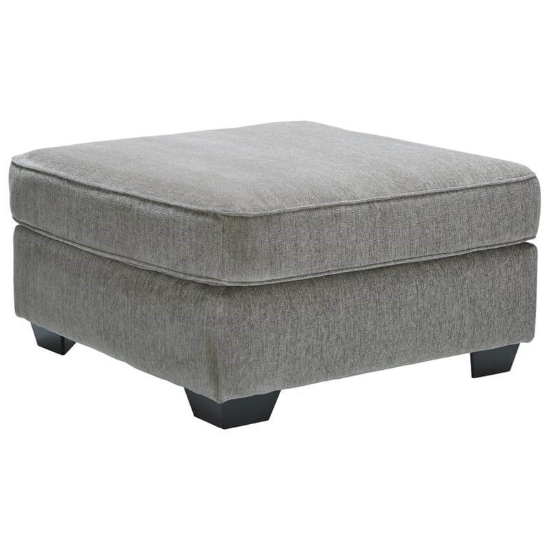 Signature Design by Ashley Altari Oversized Accent Ottoman in Alloy