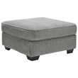 Signature Design by Ashley Altari Oversized Accent Ottoman in Alloy