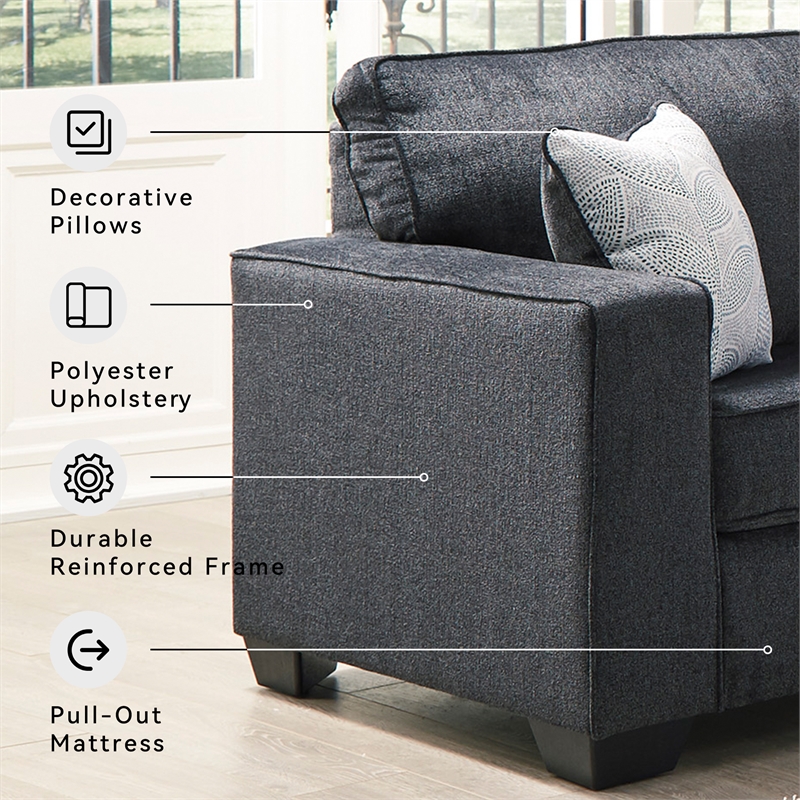 Signature Design by Ashley Altari Queen Sleeper Sofa in Slate
