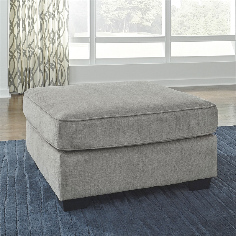 Signature Design by Ashley Altari Ottoman in Alloy