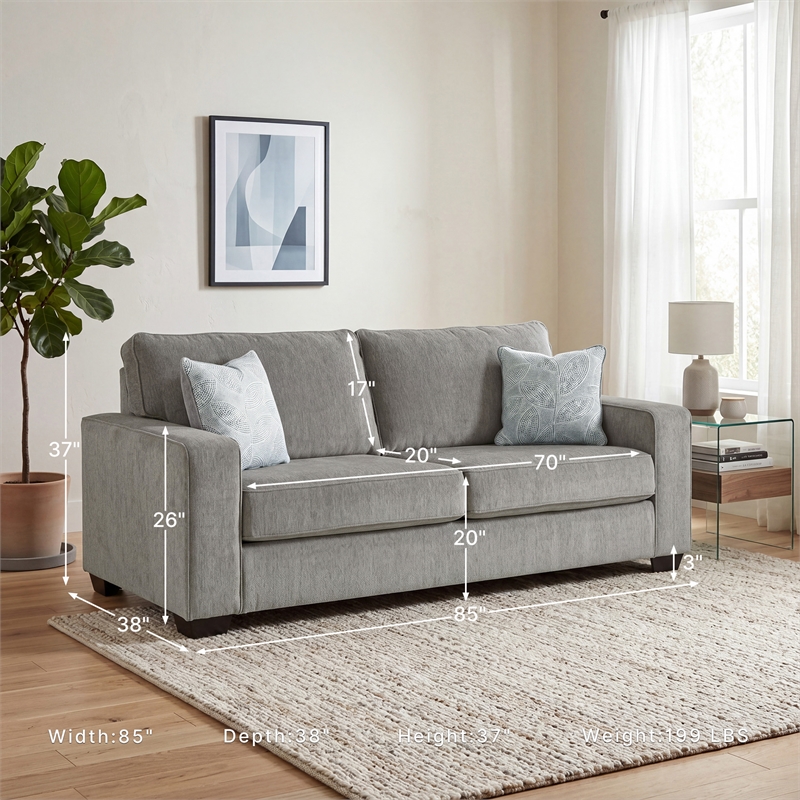 Signature Design by Ashley Altari Queen Sleeper Sofa in Alloy