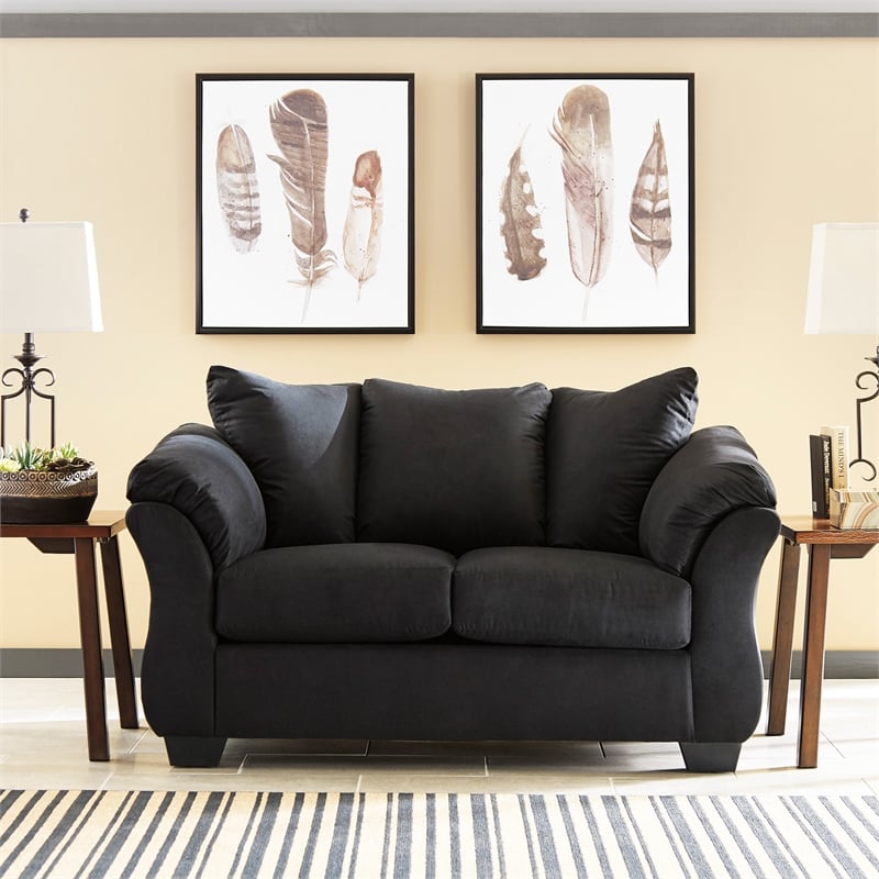 Signature Design by Ashley Darcy Loveseat in Black