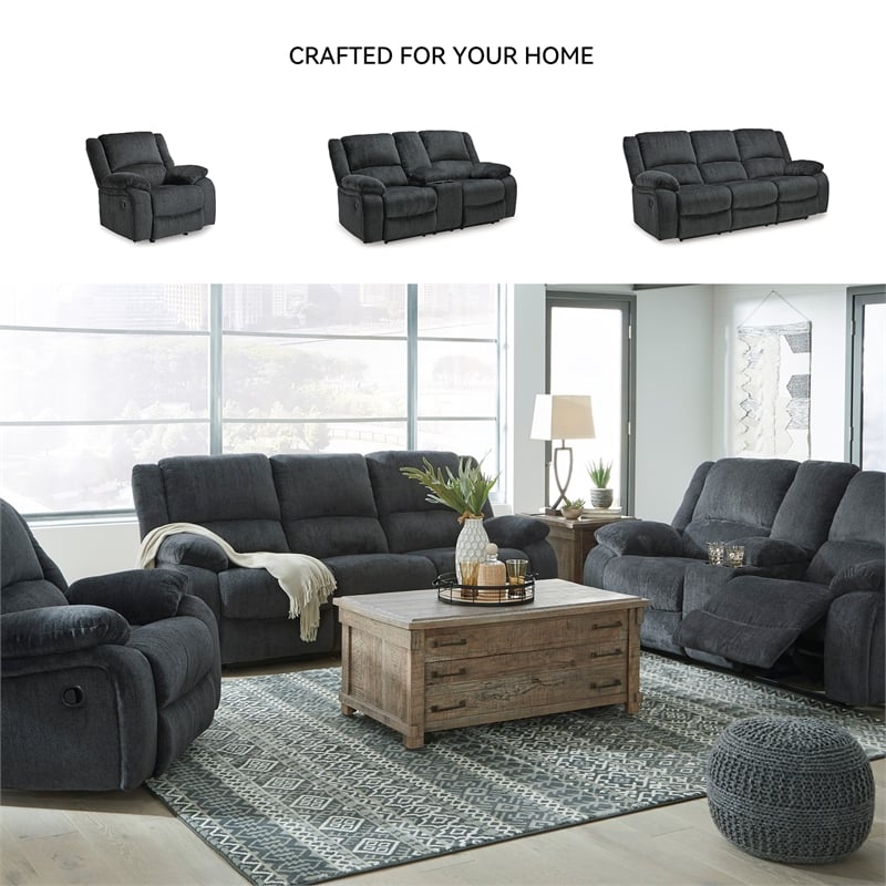 Signature Design by Ashley Draycoll Power Rocker Recliner in Slate