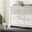 Signature Design by Ashley Paxberry 6 Drawer Dresser in Whitewash