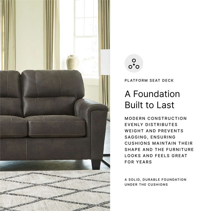 Signature Design by Ashley Navi Sofa in Smoke