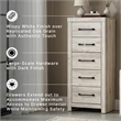 Signature Design by Ashley Cambeck Narrow 5 Drawer Chest in Whitewash