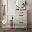 Signature Design by Ashley Cambeck 5 Drawer Chest in Whitewash