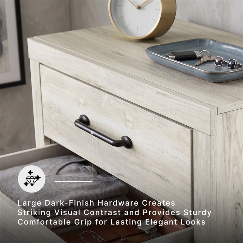 Signature Design by Ashley Cambeck 5 Drawer Chest in Whitewash