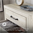 Signature Design by Ashley Cambeck 5 Drawer Chest in Whitewash