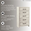 Signature Design by Ashley Cambeck 5 Drawer Chest in Whitewash