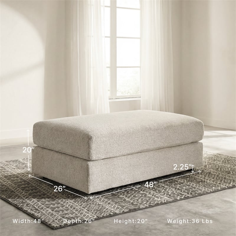 Signature Design by Ashley Soletren Oversized Accent Ottoman in Stone