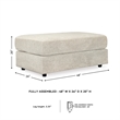 Signature Design by Ashley Soletren Oversized Accent Ottoman in Stone