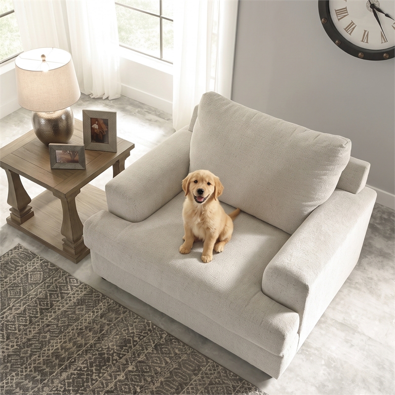 Signature Design by Ashley Soletren Oversized Accent Chair in Stone