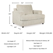 Signature Design by Ashley Soletren Oversized Accent Chair in Stone
