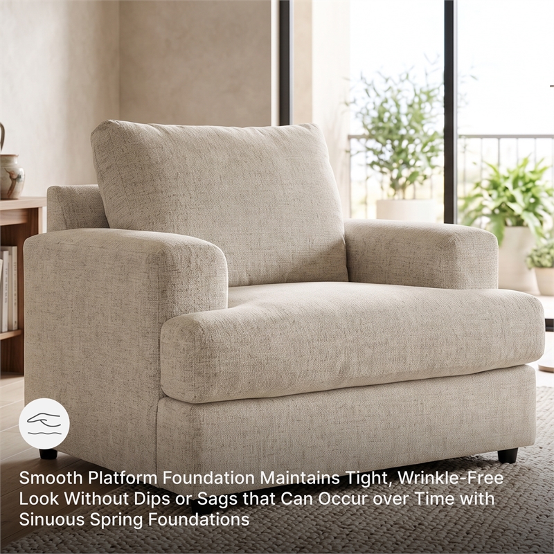 Signature Design by Ashley Soletren Oversized Accent Chair in Stone