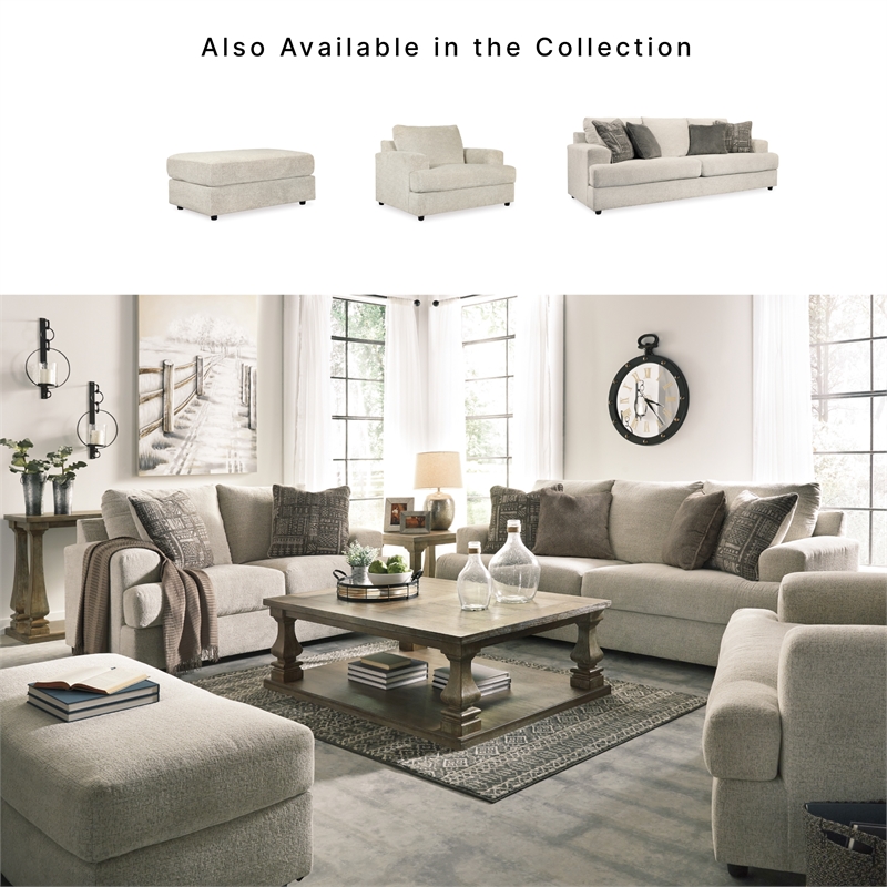 Signature Design by Ashley Soletren Oversized Accent Chair in Stone