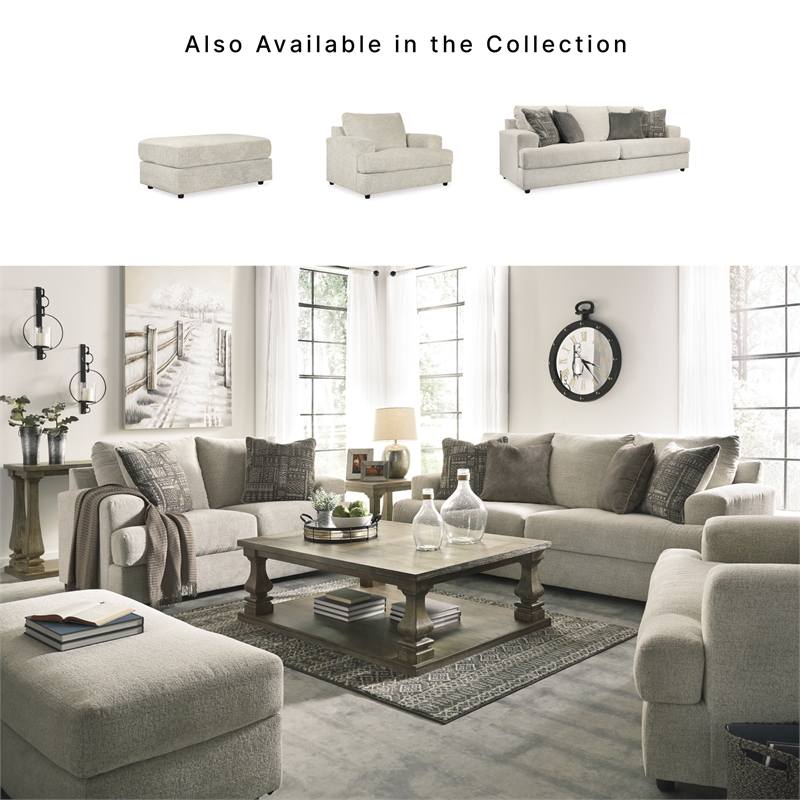 Signature Design by Ashley Soletren Oversized Accent Chair in Stone