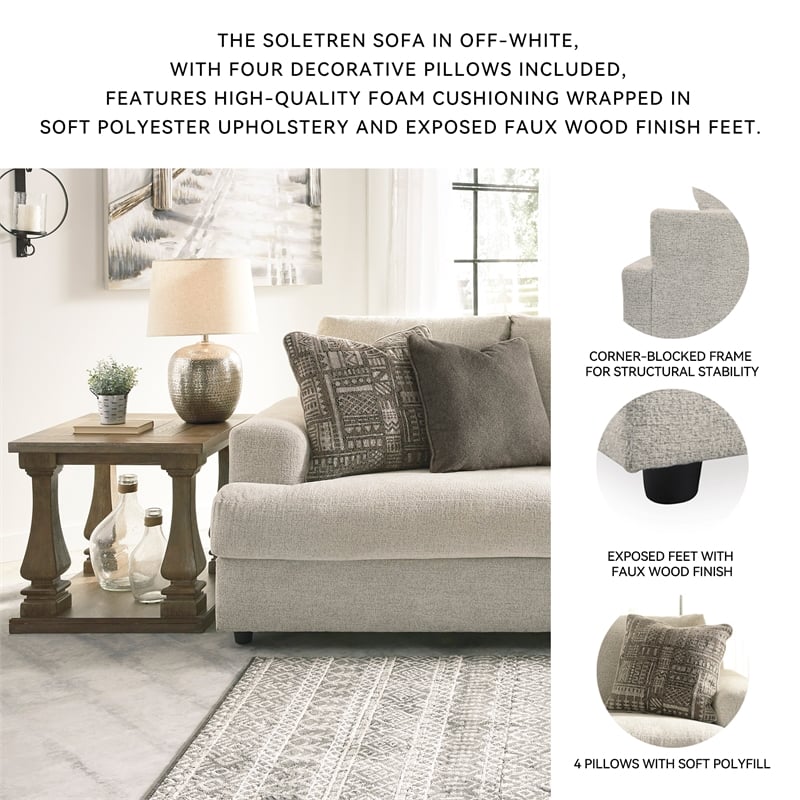 Signature Design by Ashley Soletren Sofa in Stone