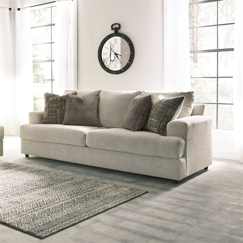 Signature Design by Ashley Soletren Queen Sleeper Sofa in Stone