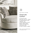 Signature Design by Ashley Soletren Swivel Accent Chair in Stone
