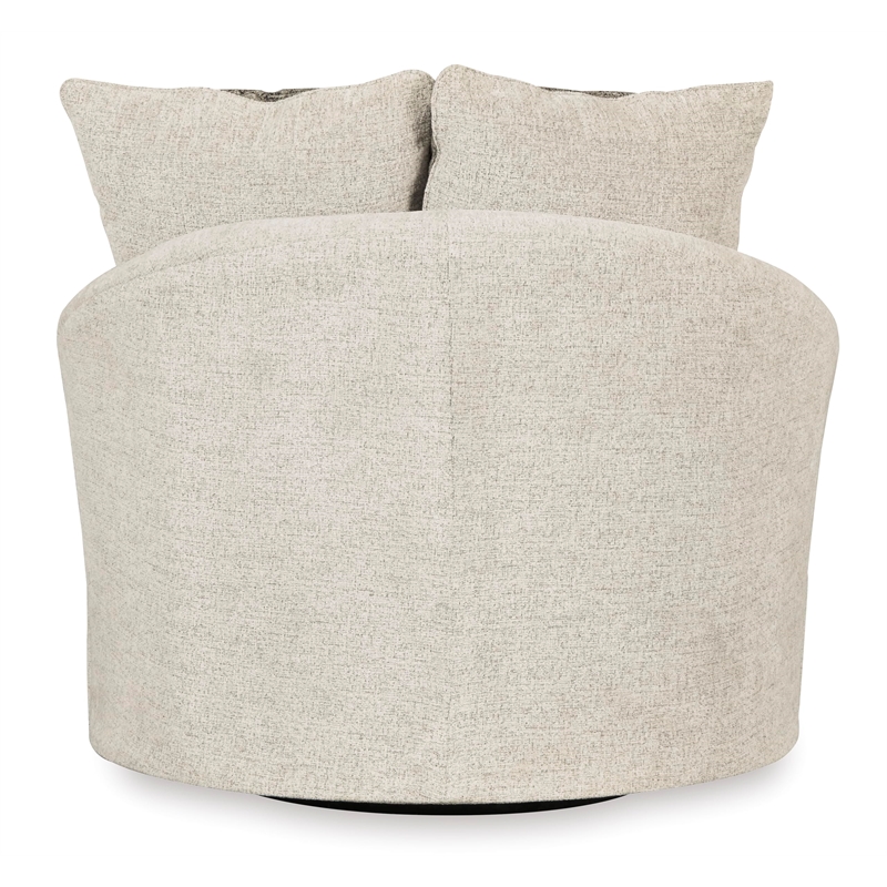 Signature Design by Ashley Soletren Swivel Accent Chair in Stone