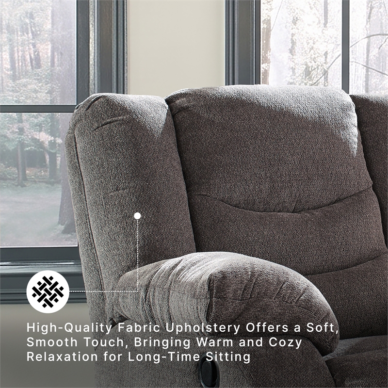 Signature Design by Ashley Tulen Rocker Recliner in Gray