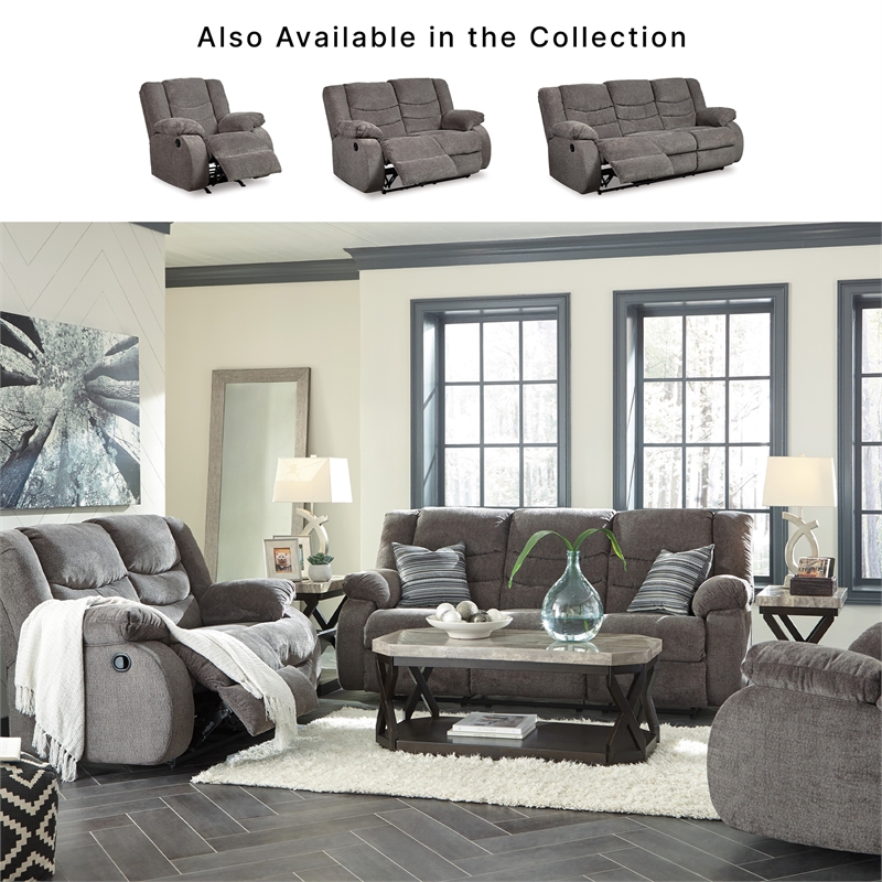 Signature Design by Ashley Tulen Rocker Recliner in Gray