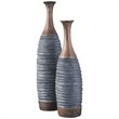 Signature Design by Ashley Blayze 2 Piece Vase Set in Antique Gray and Brown