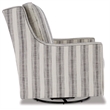 Signature Design by Ashley Kambria Swivel Glider Accent Chair in Ivory and Black