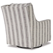 Signature Design by Ashley Kambria Swivel Glider Accent Chair in Ivory and Black