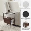 Signature Design by Ashley Etanbury Accent Table in Brown and Black and White