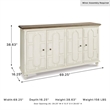 Signature Design by Ashley Roranville Accent Cabinet in Antique White