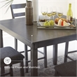 Signature Design by Ashley Bridson 5 Piece Square Dining Table Set in Gray
