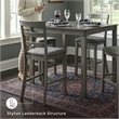 Signature Design by Ashley Bridson 5 Piece Square Dining Table Set in Gray