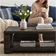 Signature Design by Ashley Grasson Lane Patio Coffee Table in Brown